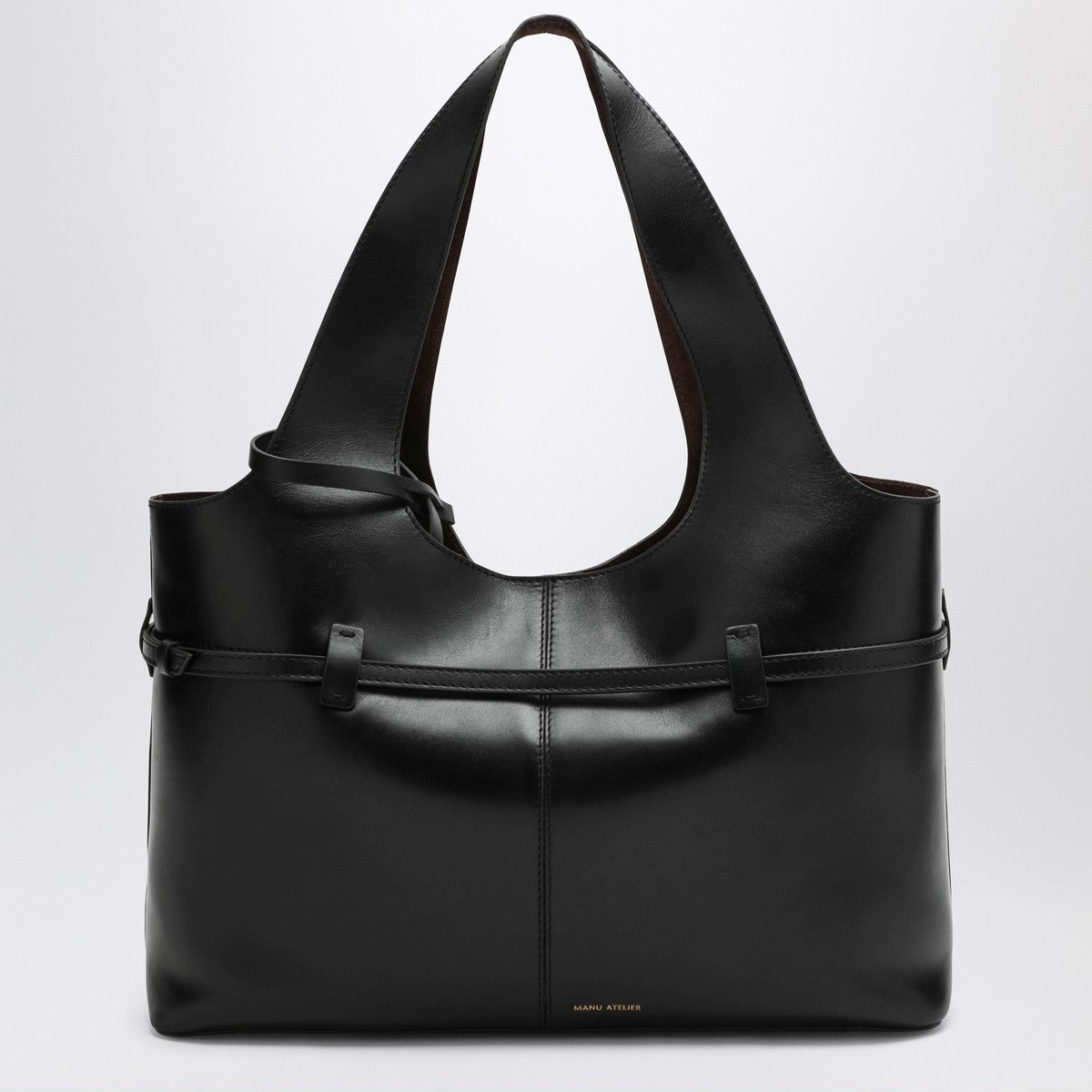 Manu Atelier Black Cambon Cabas bag