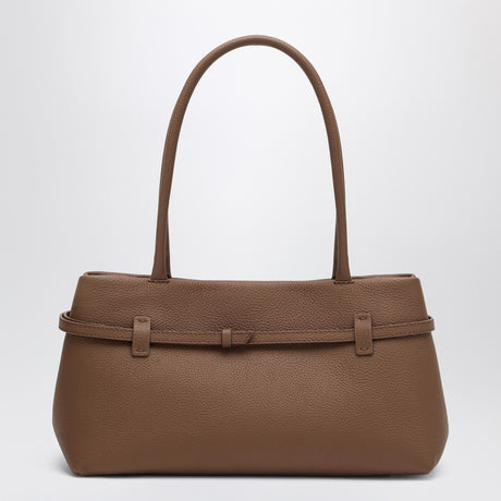Manu Atelier Le Cambon East West Mocha Mousse suede bag