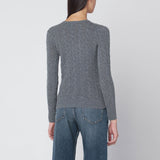 Polo Ralph Lauren Grey cable-knit sweater in wool and cashmere