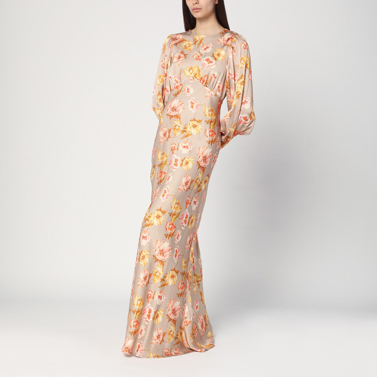 Malina Alize long dress with floral print