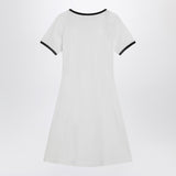 Courreges Courrèges Black/white mini dress in cotton
