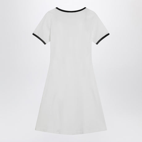 Courreges Courrèges Black/white mini dress in cotton