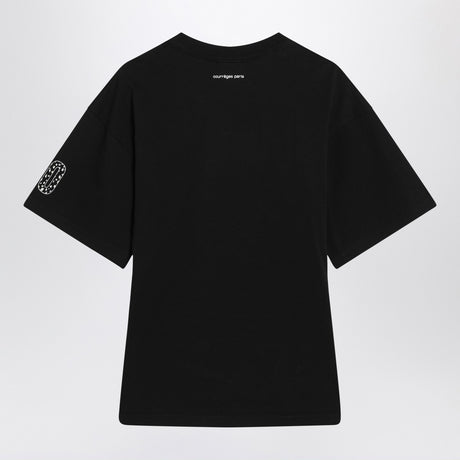 Courreges Courrèges black T-shirt with logo