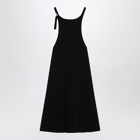 Courreges Courrèges Black ribbed mini dress