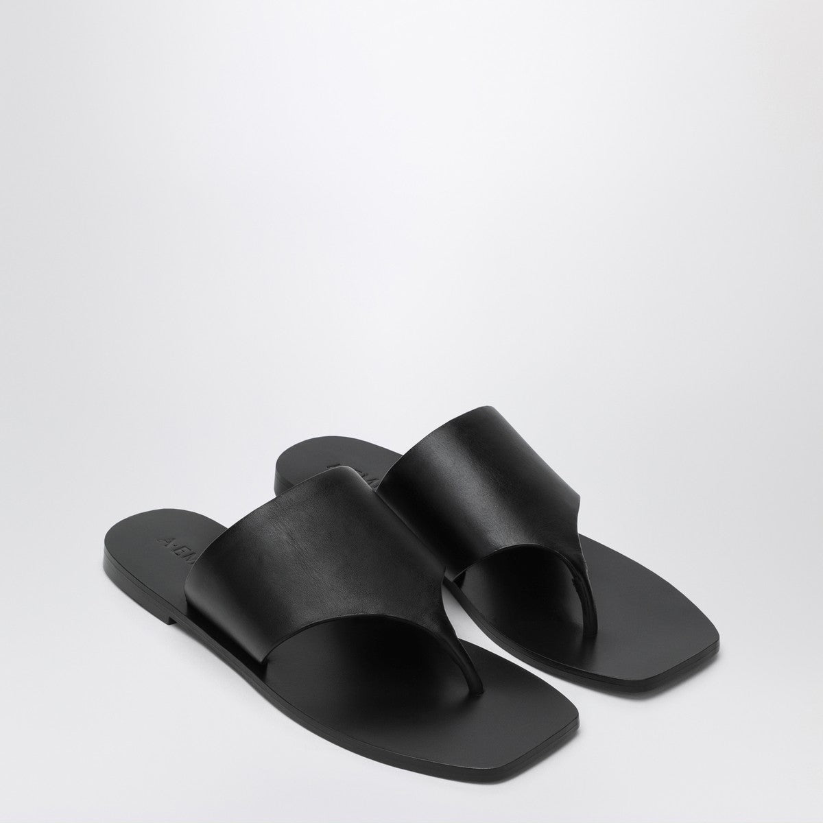 A.EMERY The Paton Sandals black in leather