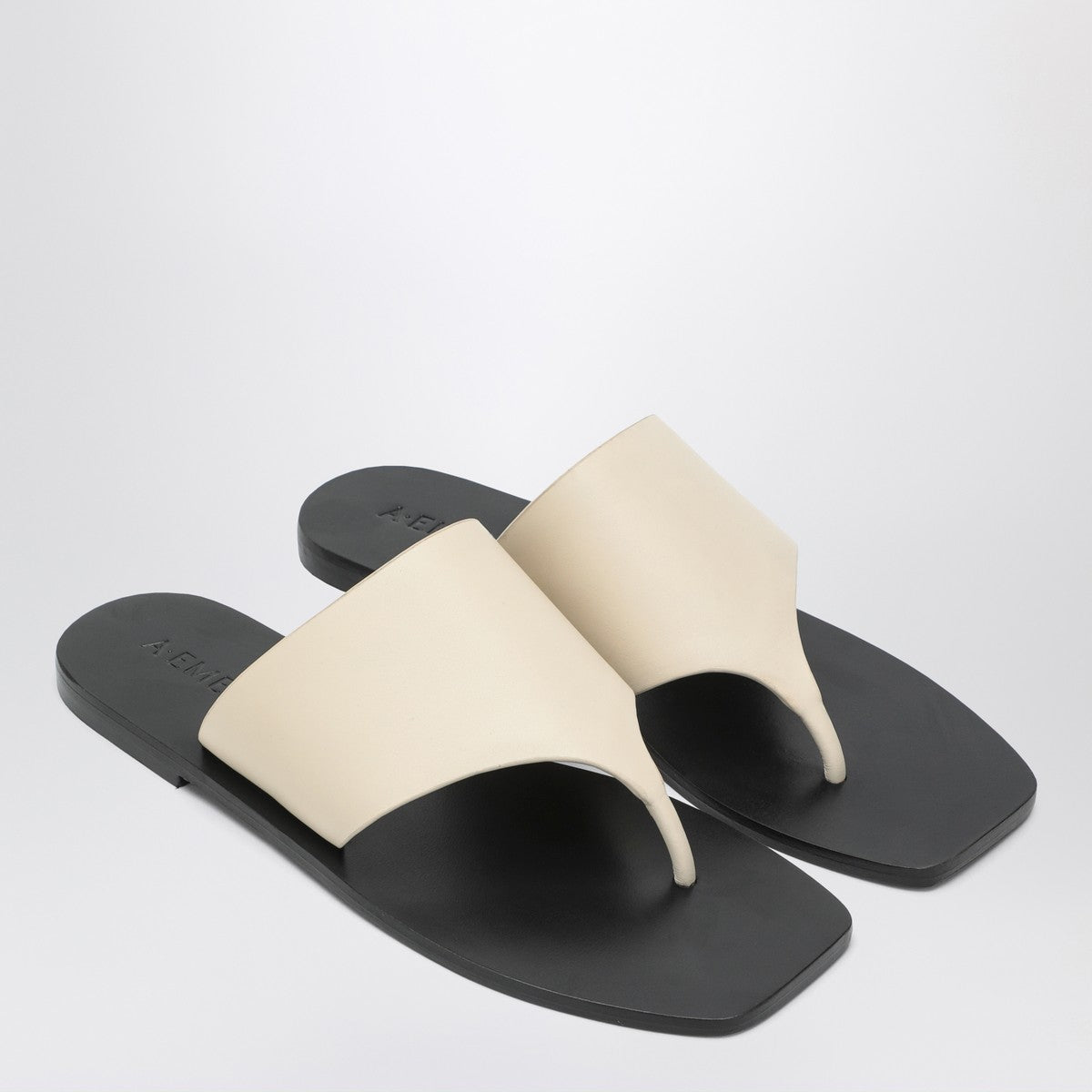 A.EMERY The Paton Sandals ivory in leather