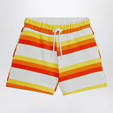 Mini Rodini Short yellow/orange/red striped