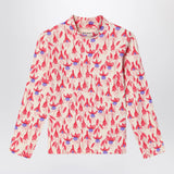 Mini Rodini Red patterned blouse in organic cotton