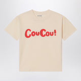 Mini Rodini Light beige T-shirt in organic cotton