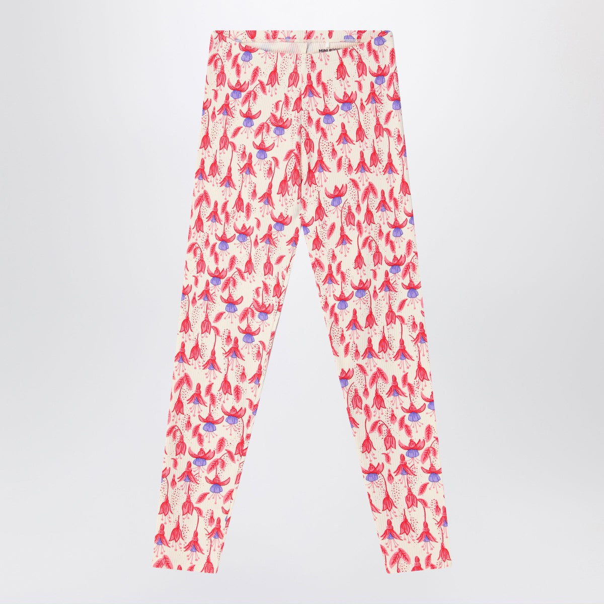 Mini Rodini Red patterned leggings in organic cotton