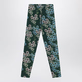 Mini Rodini Green organic cotton leggings