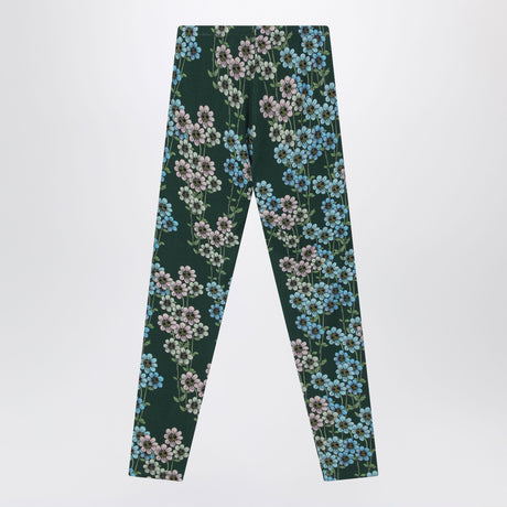 Mini Rodini Green organic cotton leggings