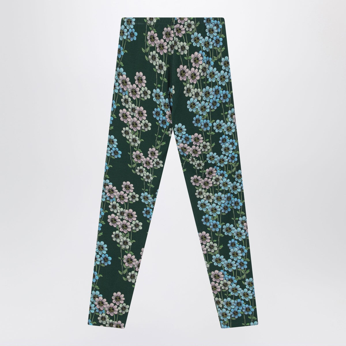 Mini Rodini Green organic cotton leggings
