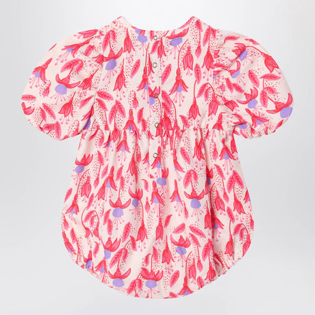 Mini Rodini Red patterned organic cotton bodysuit