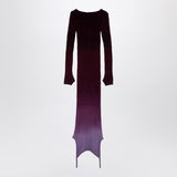 The Attico Purple/burgundy convertible dress in nylon blend