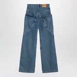 The Attico Sky Blue baggy jeans with large pockets