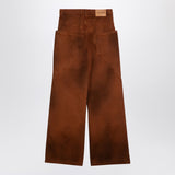 The Attico Brown shaded baggy jeans