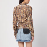 ISABEL MARANT Snake Print Marlin Blouse