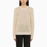 ISABEL MARANT Recycled polyester ecru crew-neck jumper