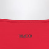 The Attico Two-piece triangle bikini in red