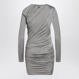 The Attico Draped grey mini dress