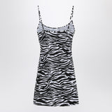 The Attico Zebra beach cover-up in stretch fabric