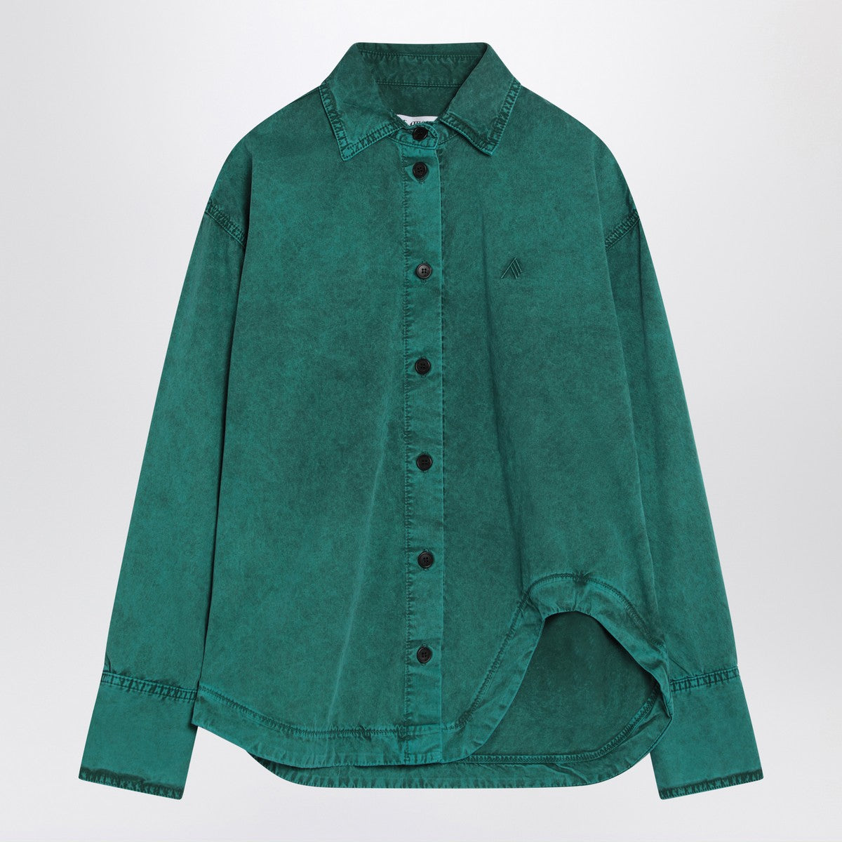 The Attico Green cotton shirt