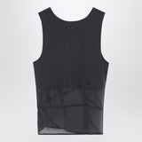 The Attico Gray silk tank top