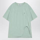 The Attico Mint green asymmetrical oversize T-shirt