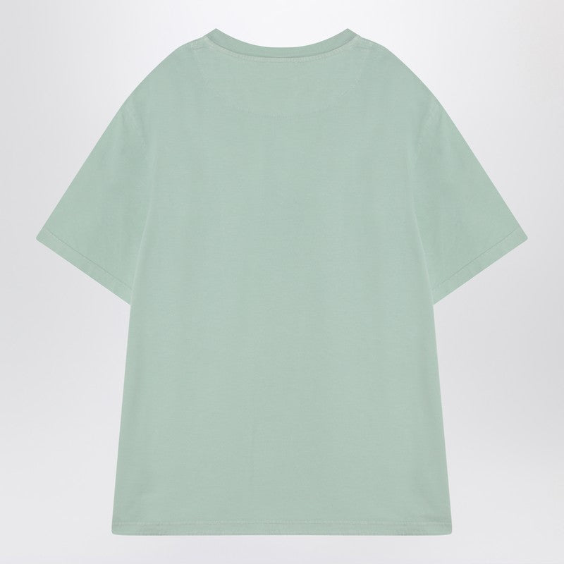The Attico Mint green asymmetrical oversize T-shirt