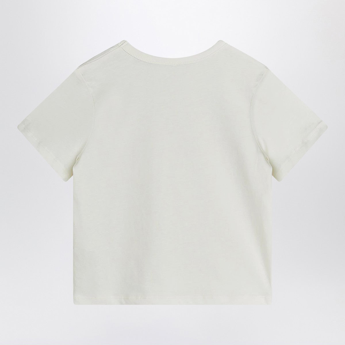 Mini Rodini white T-shirt with ladybug embroidery