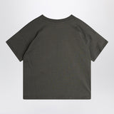 Mini Rodini faded black t-shirt with heart embroidery and arrow