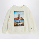 Mini Rodini White sweatshirt with municipal print