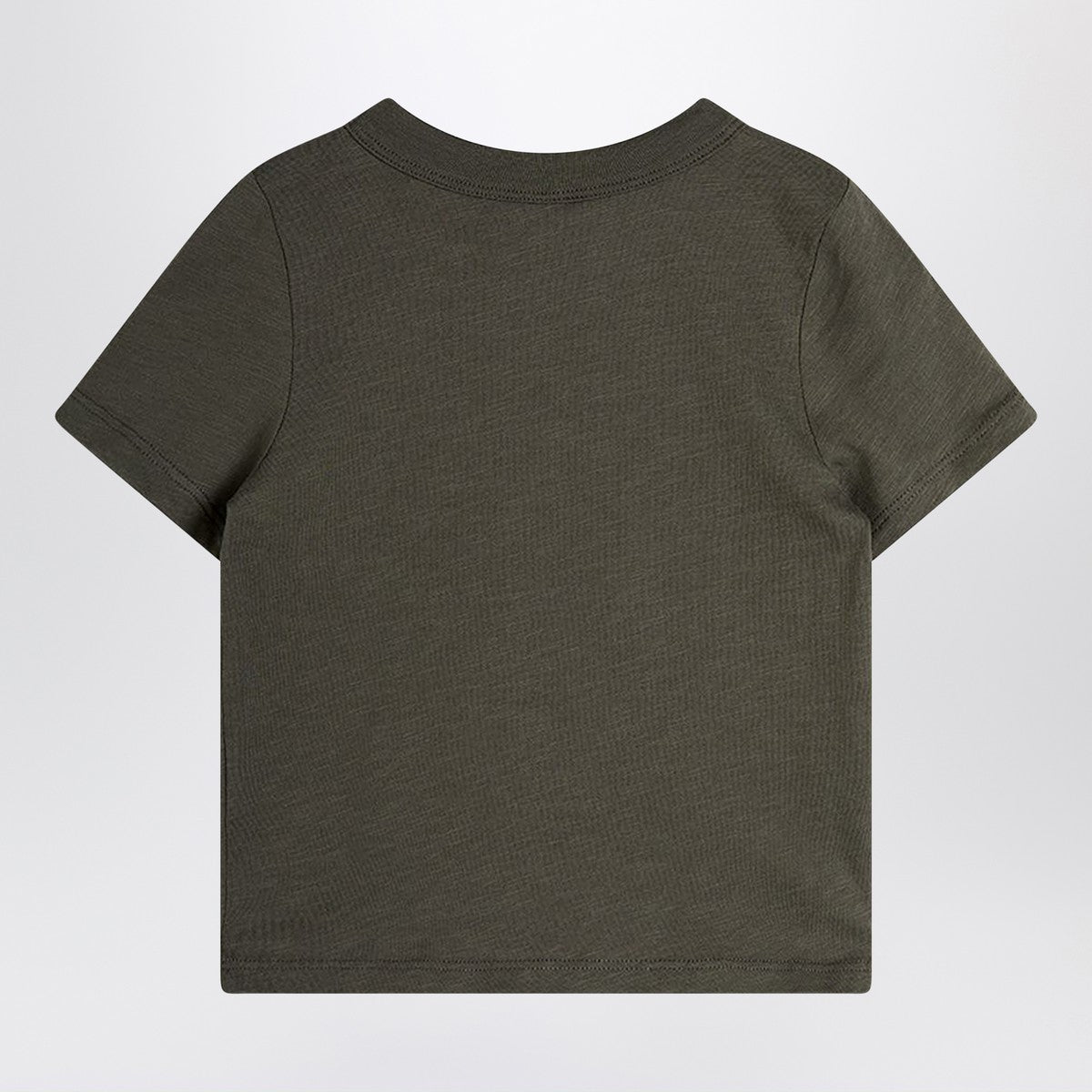 Mini Rodini faded black T-shirt with seagull embroidery