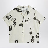Mini Rodini White shirt with musical notes