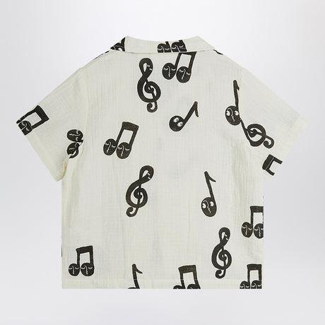 Mini Rodini White shirt with musical notes
