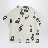 Mini Rodini White shirt with musical notes