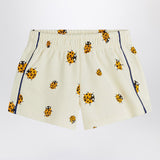 Mini Rodini Short white with ladybugs