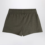 Mini Rodini Washed black shorts with seagull embroidery