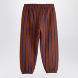 Mini Rodini Brown striped jogging trousers