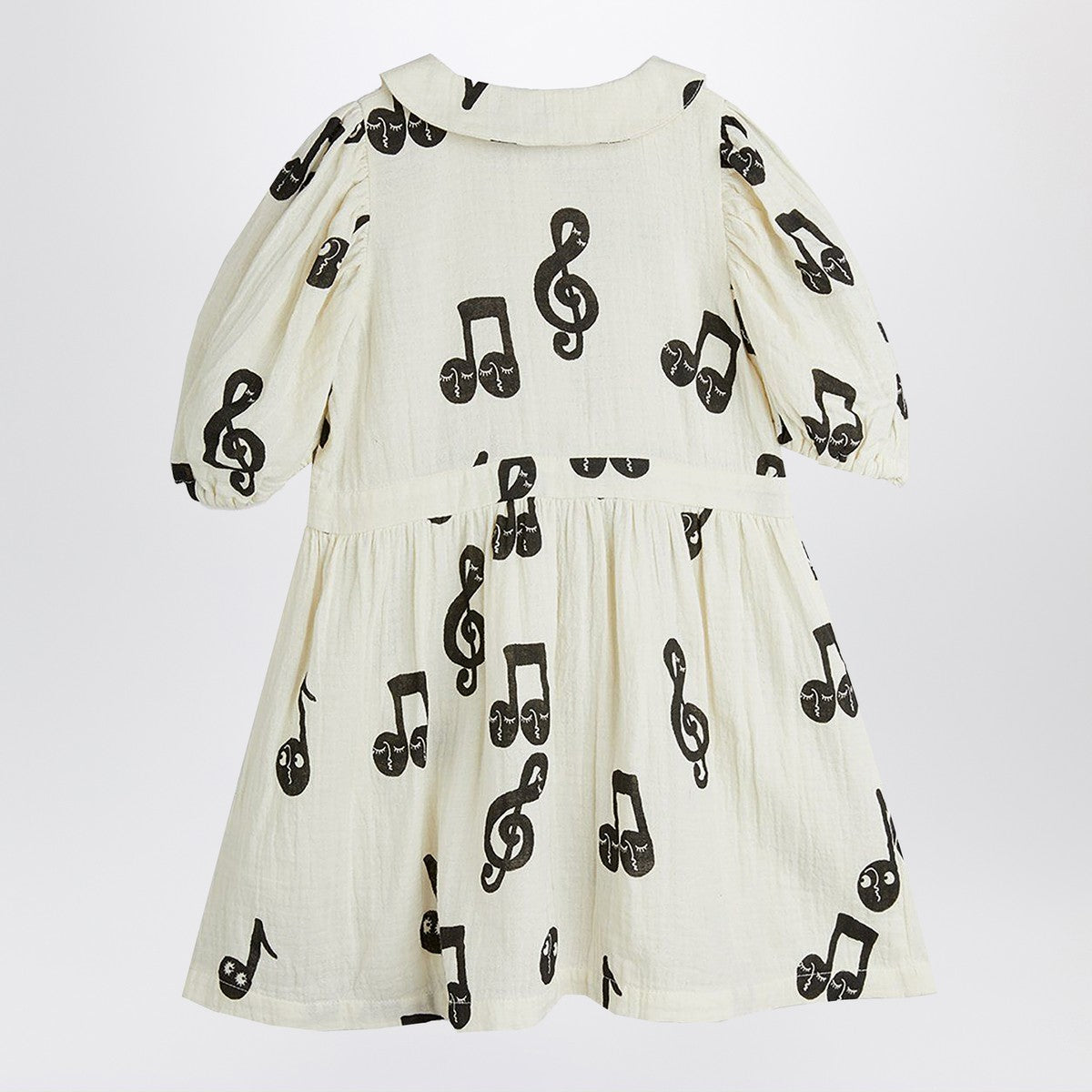 Mini Rodini White dress with musical notes