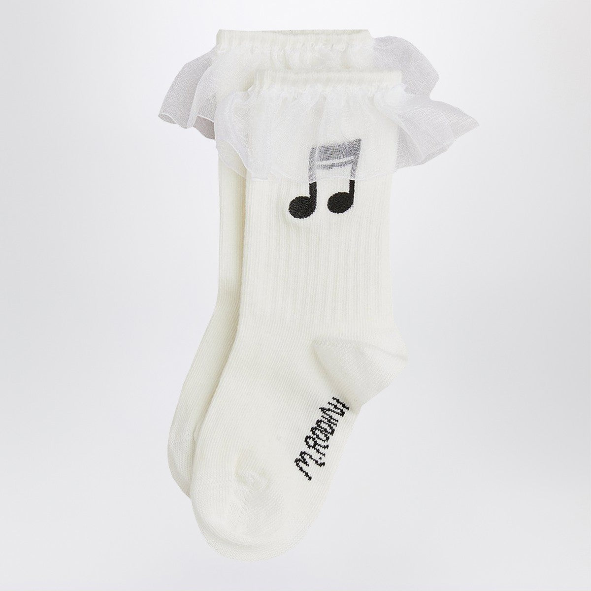 Mini Rodini White socks with musical note
