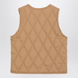 Mini Rodini Beige Ritzratz quilted vest