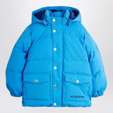 Mini Rodini Blue solid heavy puffer jacket