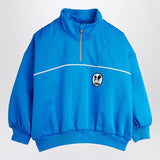 Mini Rodini Blue Ritzratz half-zip sweatshirt