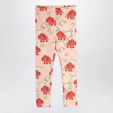 Mini Rodini Pink leggings with mammoth print