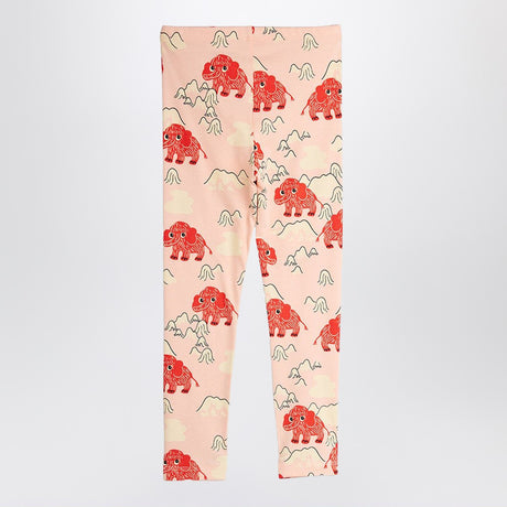 Mini Rodini Pink leggings with mammoth print