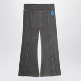 Mini Rodini Grey flared velvet trousers