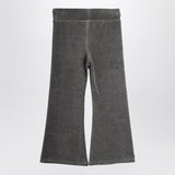Mini Rodini Grey flared velvet trousers