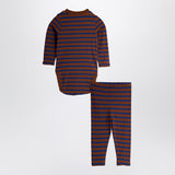 Mini Rodini Stripe bird patch baby set
